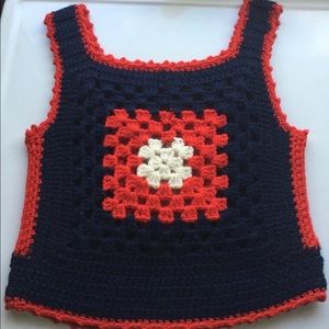 Vintage Crochet Hippie Tank Top